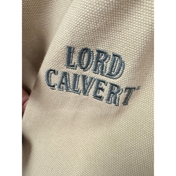 ORVIS Lord Calvert Mens Tan Cotton Chore Coat Fishing Jacket Size L Patches - Picture 5 of 16